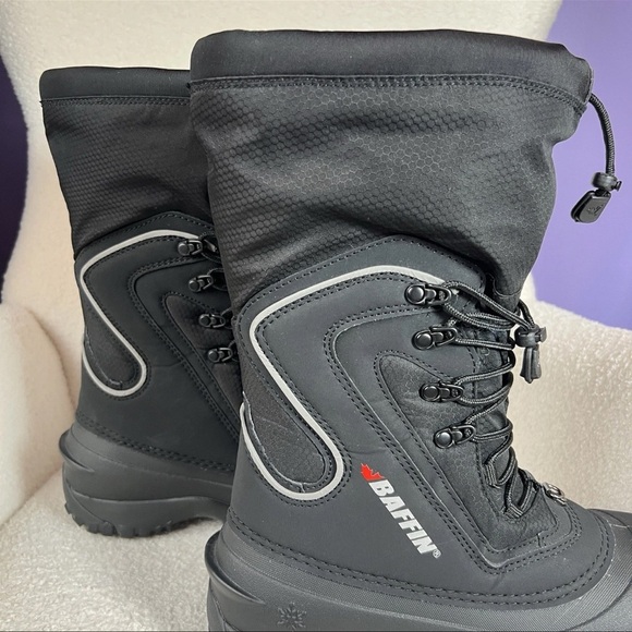 Baffin Flare Snow Boots Black Removable Inner Waterpro Lightweight Women's 8 - Picture 9 of 16
